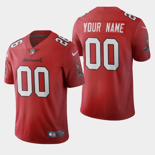 Tampa Bay Buccaneers Custom Red Men's 2020 Vapor Limited Jersey