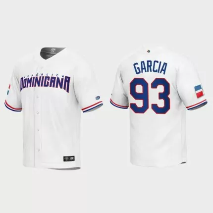 Yimi Garcia Dominican Republic Baseball 2023 World Baseball Classic Replica Jersey – White