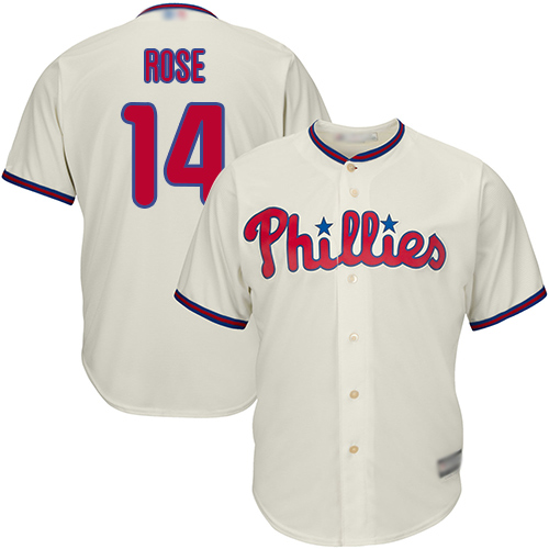 Philadelphia Phillies #14 Pete Rose Cream Cool Base Stitched Youth Jersey Youth