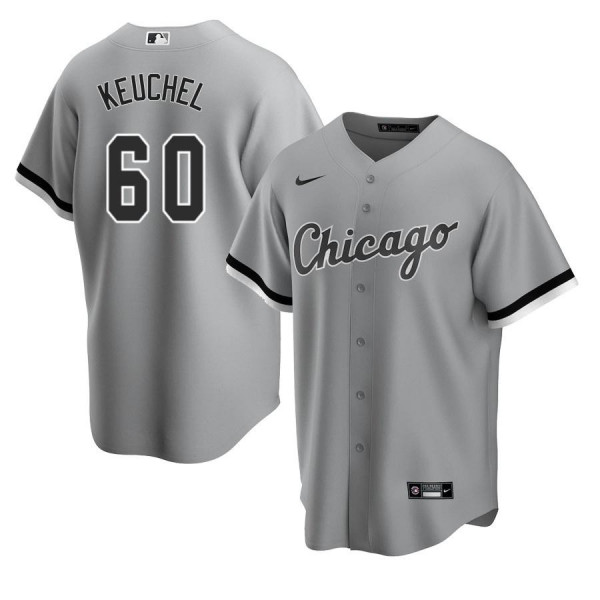 Chicago White Sox 60 Replica 2020 Road Gray Dallas Keuchel Jersey