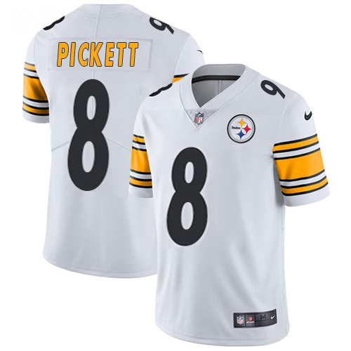 Steelers #8 Kenny Pickett White Youth Stitched Vapor Untouchable Limited Jersey