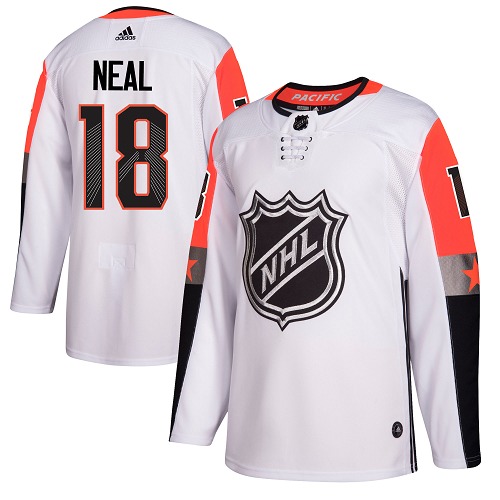 Adidas Golden Vegas Golden Knights #18 James Neal White 2018 All-Star Pacific Division Authentic Stitched Youth Jersey Youth