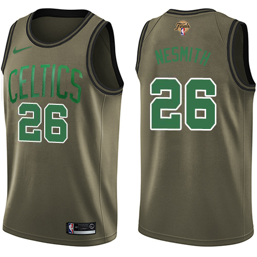 Boston Celtics #26 Aaron Nesmith Green Salute to Service Youth 2022 Finals Swingman Jersey Youth