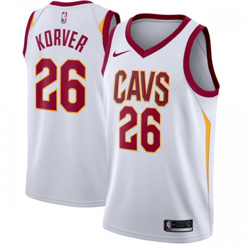 Cleveland Cavaliers #26 Kyle Korver White Swingman Association Edition Jersey Mens