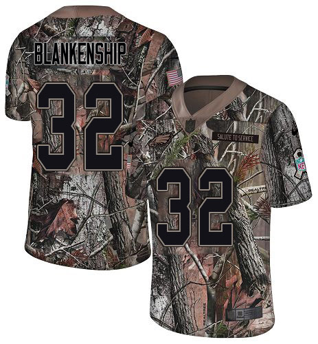 Eagles #32 Reed Blankenship Camo Men's Stitched Limited Rush Realtree Jersey