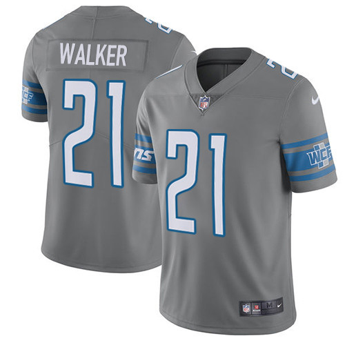 Detroit Lions #21 Tracy Walker Gray Youth Stitched Limited Rush Jersey Youth