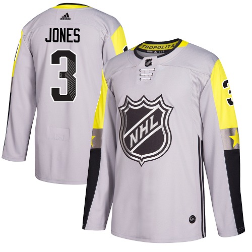 Adidas Columbus Blue Jackets #3 Seth Jones Gray 2018 All-Star Metro Division Authentic Stitched Youth Jersey Youth