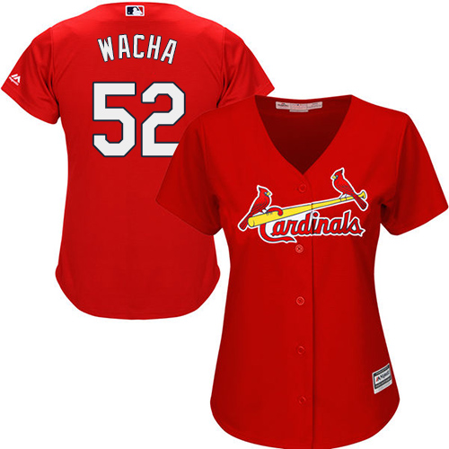 St.Louis Cardinals #52 Michael Wacha Red Alternate Women's Stitched Jersey Womens