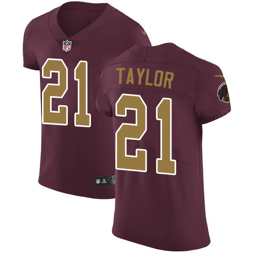 Commanders #21 Sean Taylor Burgundy Red Alternate Men's Stitched Vapor Untouchable Elite Jersey