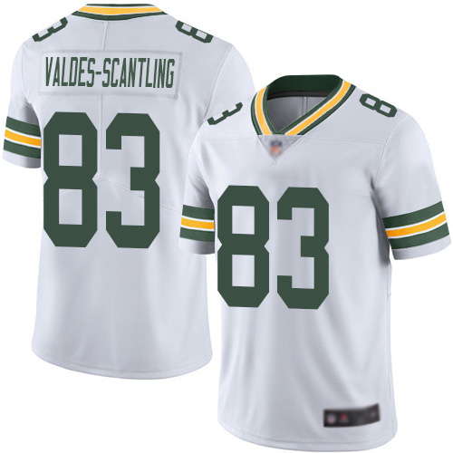 Green Bay Packers #83 Marquez Valdes-Scantling White Youth Stitched Vapor Untouchable Limited Jersey Youth