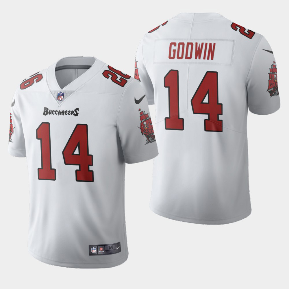 Tampa Bay Buccaneers #14 Chris Godwin White Men's 2020 Vapor Limited Jersey