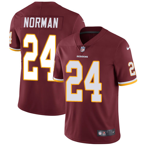 Washington Commanders #24 Josh Norman Burgundy Red Team Color Men's Stitched Vapor Untouchable Limited Jersey Men's