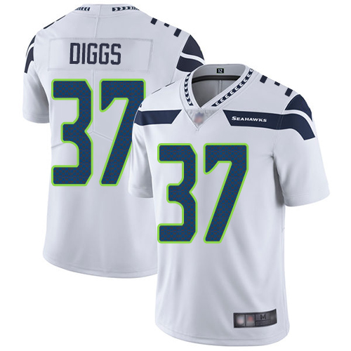 Seattle Seahawks #37 Quandre Diggs White Men's Stitched Vapor Untouchable Limited Jersey Men's