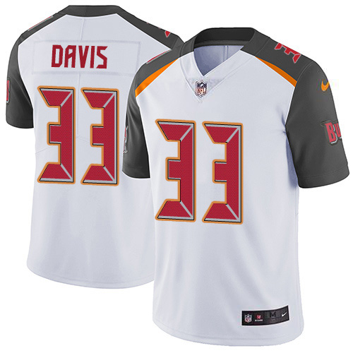Tampa Bay Buccaneers #33 Carlton Davis III White Youth Stitched Vapor Untouchable Limited Jersey Youth