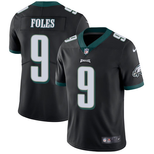 Philadelphia Eagles #9 Nick Foles Black Alternate Men's Stitched Vapor Untouchable Limited Jersey Men's