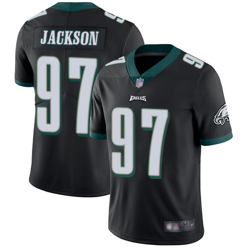Philadelphia Eagles #97 Malik Jackson Black Alternate Men's Stitched Vapor Untouchable Limited Jersey Men's