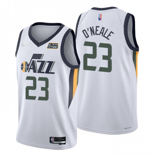 Utah Jazz #23 Royce ONeale White Mens 2021-22 75th Anniversary Diamond Swingman Jersey - Association Edition Mens