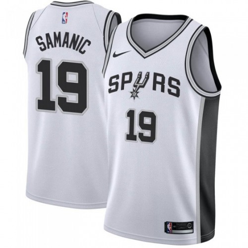 San Antonio Spurs #19 Luka Samanic White Youth Swingman Association Edition Jersey Youth