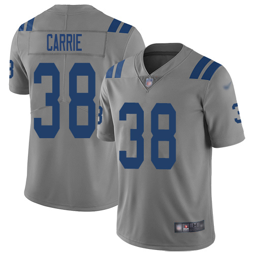 Indianapolis Colts #38 T.J. Carrie Gray Youth Stitched Limited Inverted Legend Jersey Youth