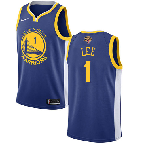 Golden State Warriors #1 Damion Lee Blue 2022 Finals Swingman Icon Edition Jersey Mens
