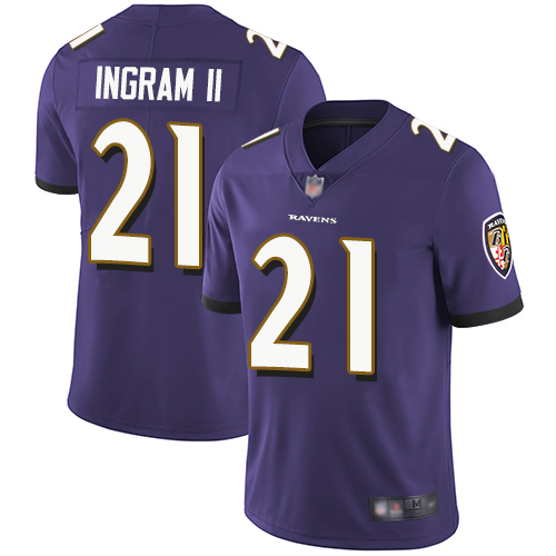 Baltimore Ravens #21 Mark Ingram II Purple Team Color Men's Stitched Vapor Untouchable Limited Jersey Men's