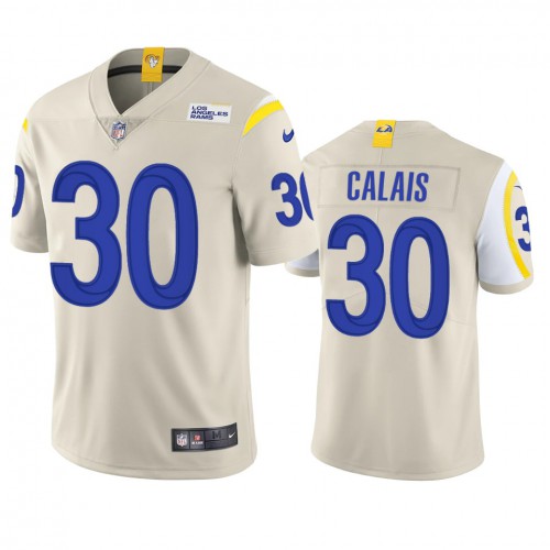 Los Angeles Los Angeles Rams #30 Raymond Calais Men's Vapor Limited Jersey - Bone Men's