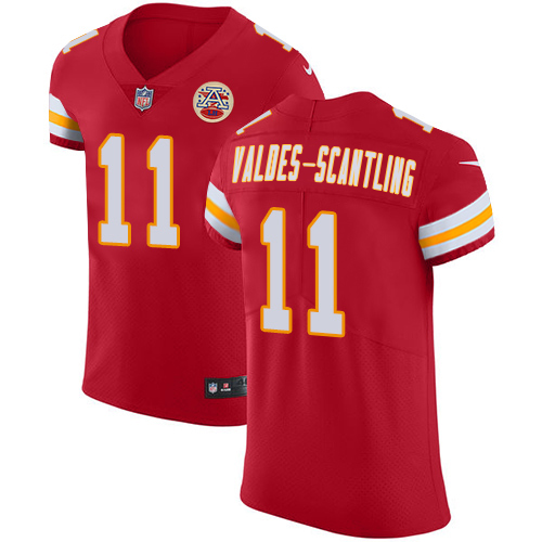 Chiefs #11 Marquez Valdes-Scantling Red Team Color Men's Stitched Vapor Untouchable Elite Jersey