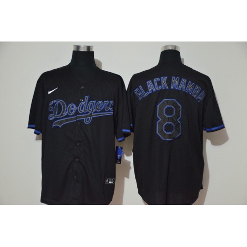 Los Angeles Los Angeles Dodgers #8 Kobe Bryant Men??s Black Fashion Cool Base Jersey Men's