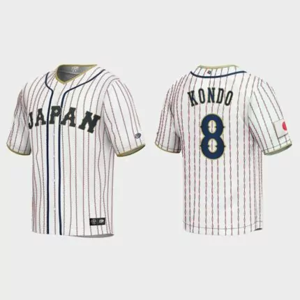 Kensuke Kondo Japan Baseball 2023 World Baseball Classic Jersey – White