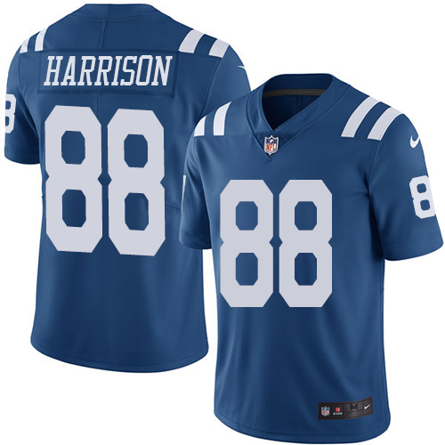 Indianapolis Colts #88 Marvin Harrison Royal Blue Youth Stitched Limited Rush Jersey Youth