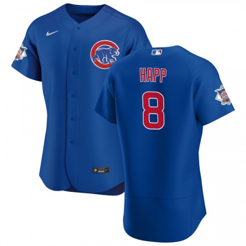 Chicago Chicago Cubs #8 Ian Happ Men's Royal Alternate 2020 Authentic Player Jersey Men's