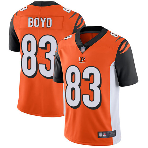 Bengals #83 Tyler Boyd Orange Alternate Youth Stitched Vapor Untouchable Limited Jersey