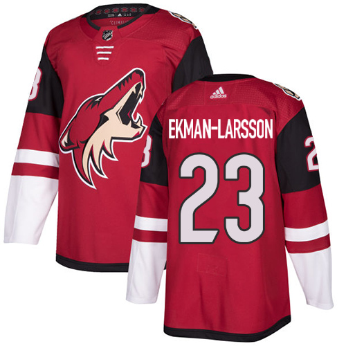 Adidas Arizona Coyotes #23 Oliver Ekman-Larsson Maroon Home Authentic Stitched Youth Jersey Youth