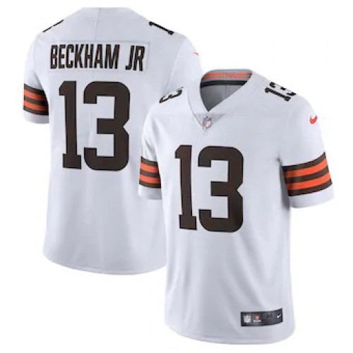 Cleveland Cleveland Browns #13 Odell Beckham Jr. Men's White 2020 Vapor Limited Jersey Men's