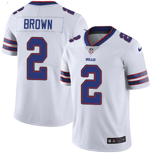 Buffalo Bills #2 John Brown White Men's Stitched Vapor Untouchable Limited Jersey Men's