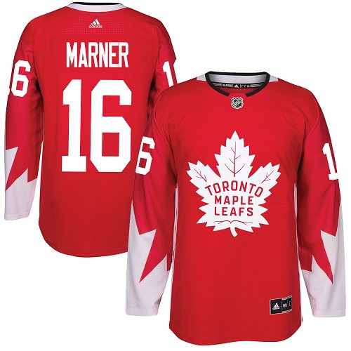 Adidas Maple Toronto Maple Leafs #16 Mitchell Marner Red Team Canada Authentic Stitched Youth Jersey Youth