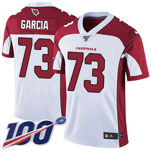 Cardinals #73 Max Garcia White Men's Stitched 100th Season Vapor Limited Jersey