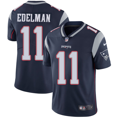 Patriots #11 Julian Edelman Navy Blue Team Color Men's Stitched Vapor Untouchable Limited Jersey