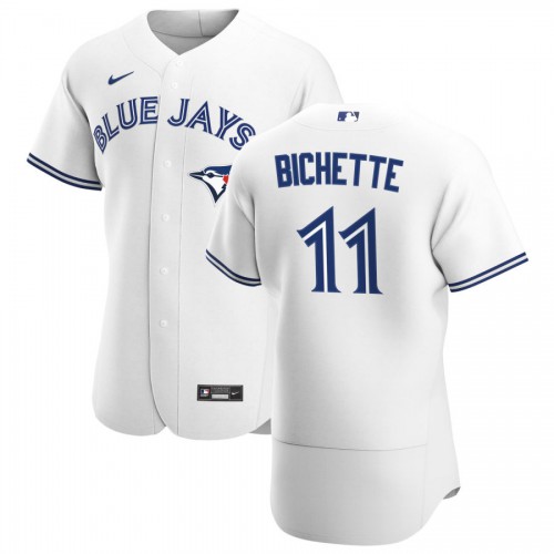 Toronto Toronto Blue Jays #11 Bo Bichette Men's White Home 2020 Authentic Player Jersey Men's