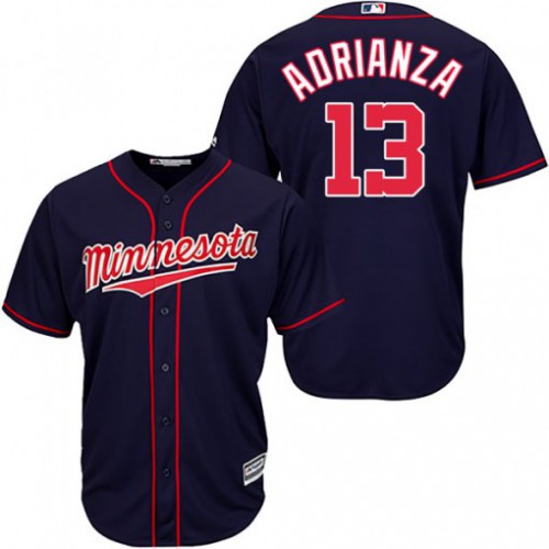 Minnesota Twins #13 Ehire Adrianza Navy Blue Cool Base Stitched Youth Jersey Youth
