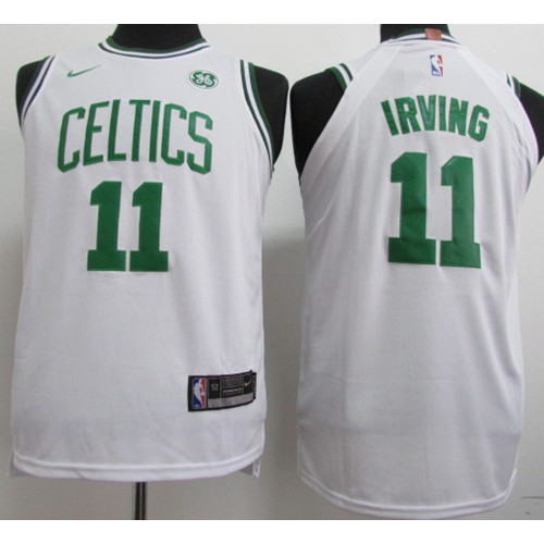 Boston Celtics #11 Kyrie Irving White Youth Swingman Association Edition Jersey Youth
