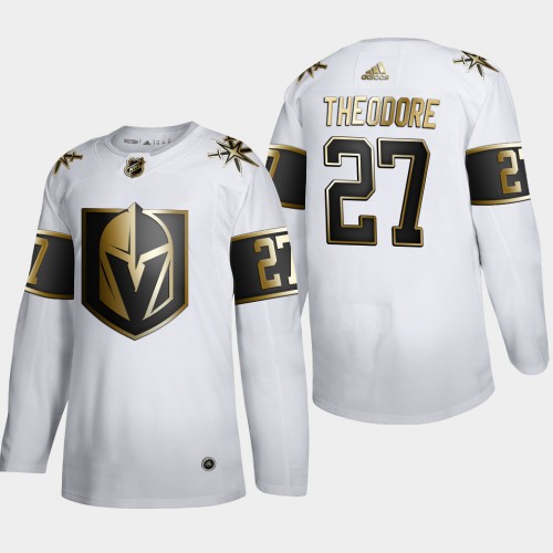 Vegas Golden Vegas Golden Knights #27 Shea Theodore Men's Adidas White Golden Edition Limited Stitched Jersey Men's