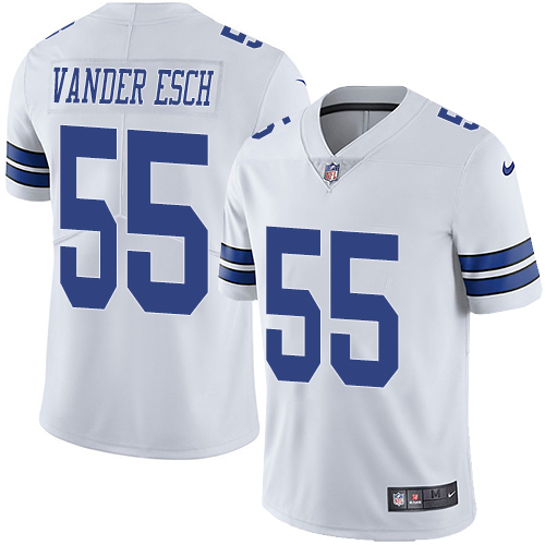 Cowboys #55 Leighton Vander Esch White Youth Stitched Vapor Untouchable Limited Jersey