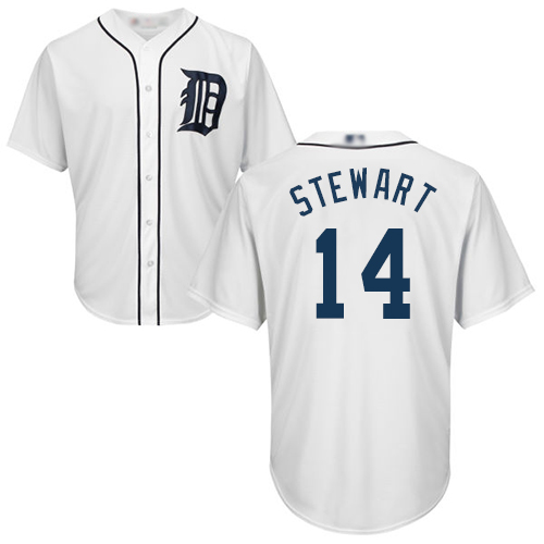 Detroit Tigers #14 Christin Stewart White New Cool Base Stitched Jersey Men's