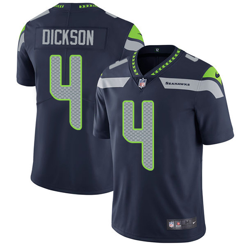 Seattle Seahawks #4 Michael Dickson Steel Blue Team Color Youth Stitched Vapor Untouchable Limited Jersey Youth