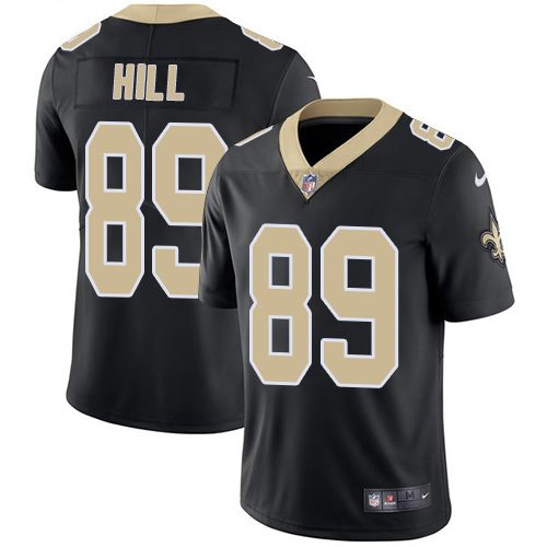 New Orleans Saints #89 Josh Hill Black Team Color Men's Stitched Vapor Untouchable Limited Jersey Men's