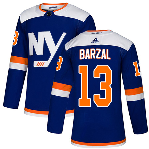 Adidas New York Islanders #13 Mathew Barzal Blue Alternate Authentic Stitched Youth Jersey Youth