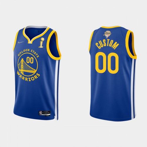 Golden State Warriors Custom Men's Black 2021-22 Finals Champions Swingman Jersey