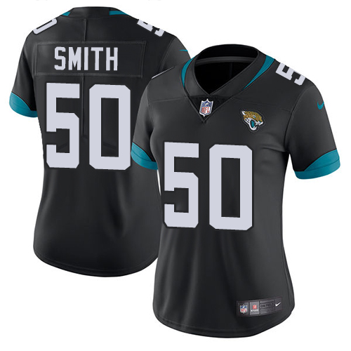 Jacksonville Jaguars #50 Telvin Smith Black Team Color Women's Stitched Vapor Untouchable Limited Jersey Womens