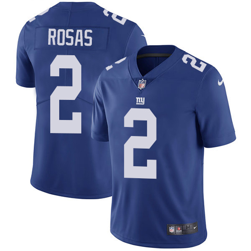 New York Giants #2 Aldrick Rosas Royal Blue Team Color Youth Stitched Vapor Untouchable Limited Jersey Youth